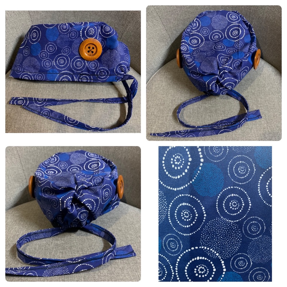 High Quality Fitted Scrub Cap with Buttons